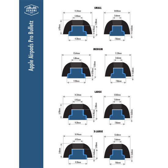 Dekoni Audio Bulletz for Apple AirPods Pro