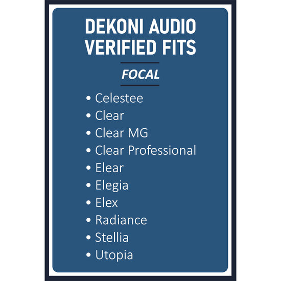 Dekoni Audio Earpads for Focal