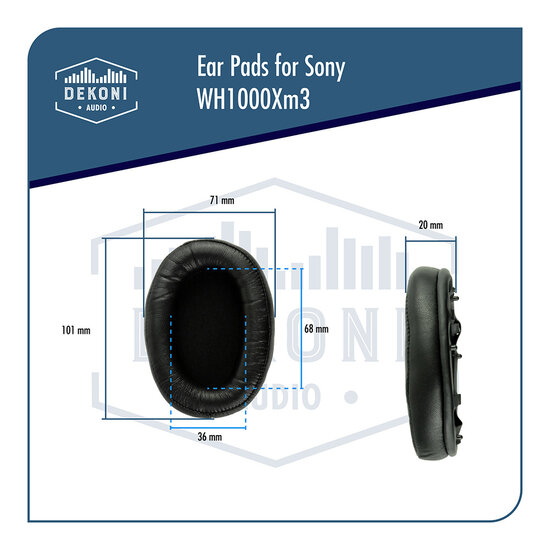 Dekoni Audio Earpads for Sony WH-1000XM3