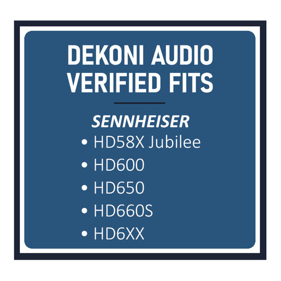 Dekoni Audio Earpads for Sennheiser HD600 Series