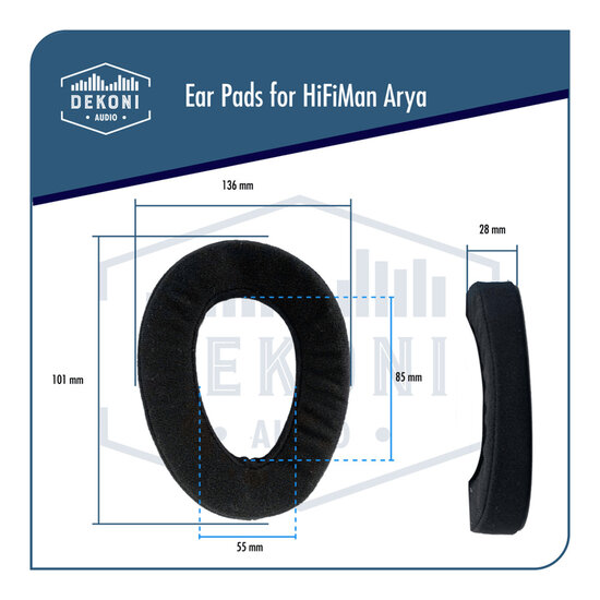 Dekoni Audio Earpads for HiFiMAN Arya