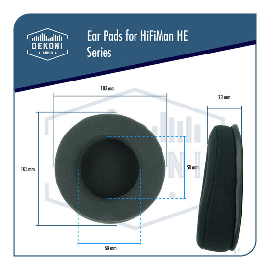 Dekoni Audio Earpads for HiFiMAN HE Series