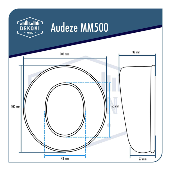 Dekoni Audio Earpads for Audeze MM500 & LCD-5