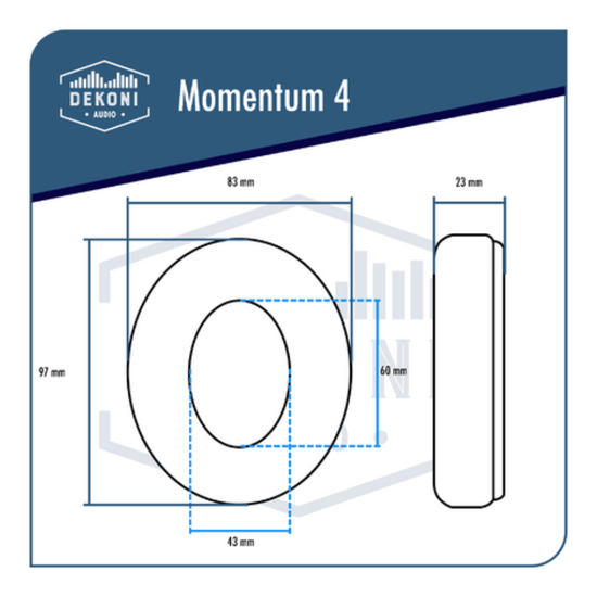 Dekoni Audio Earpads for Sennheiser Momentum 4