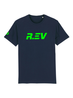 R.EV LOGO T-SHIRT NAVY