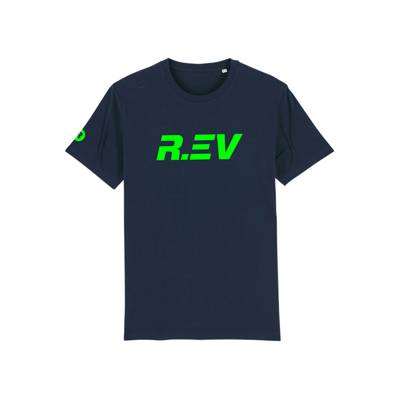 R.EV LOGO T-SHIRT NAVY