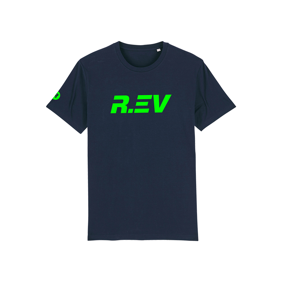 R.EV LOGO T-SHIRT NAVY