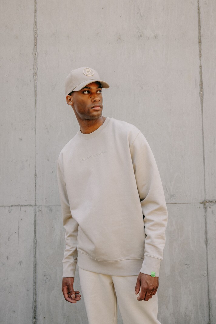 R.EV "SFP" SILICON CREWNECK BEIGE