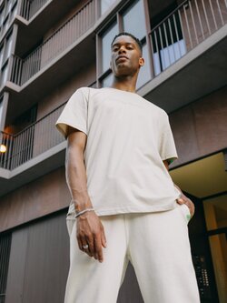 R.EV STRIVE FOR PERFECTION T-SHIRT NATURAL RAW