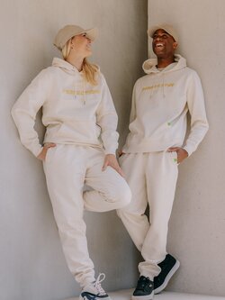 R.EV STRIVE FOR PERFECTION JOGGING PANTS NATURAL RAW