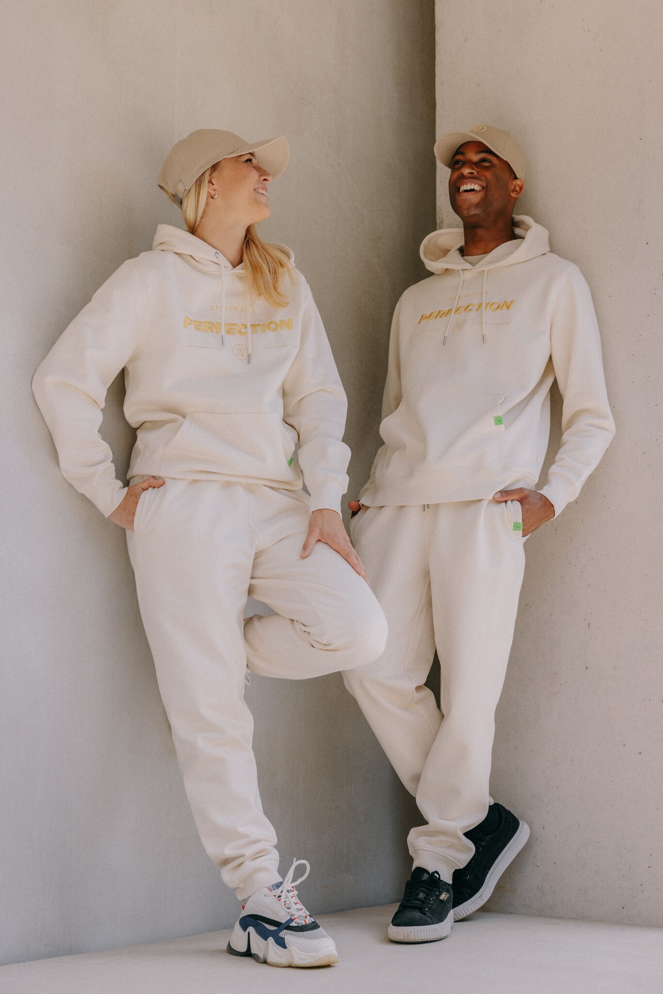 R.EV STRIVE FOR PERFECTION JOGGING PANTS NATURAL RAW