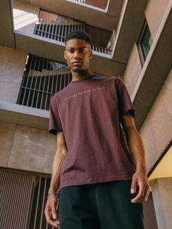 R.EV STRIVE FOR PERFECTION T-SHIRT RED BROWN