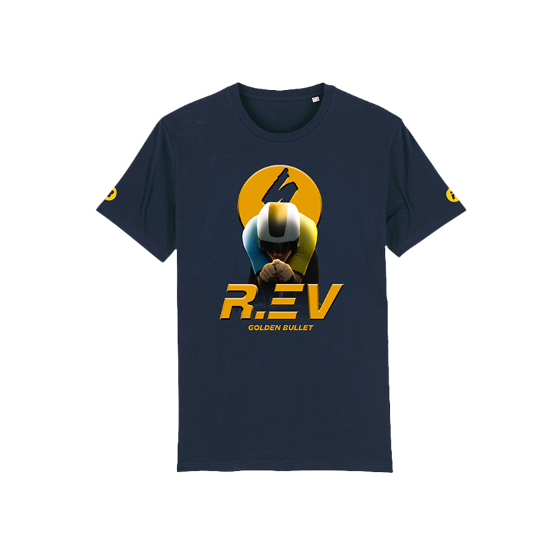 R.EV GOLDEN BULLET T-SHIRT BLUE