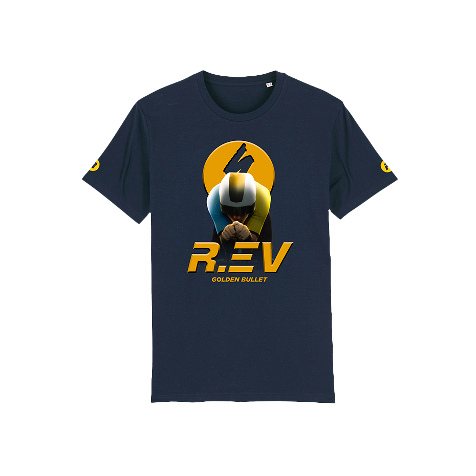 R.EV GOLDEN BULLET T-SHIRT BLUE