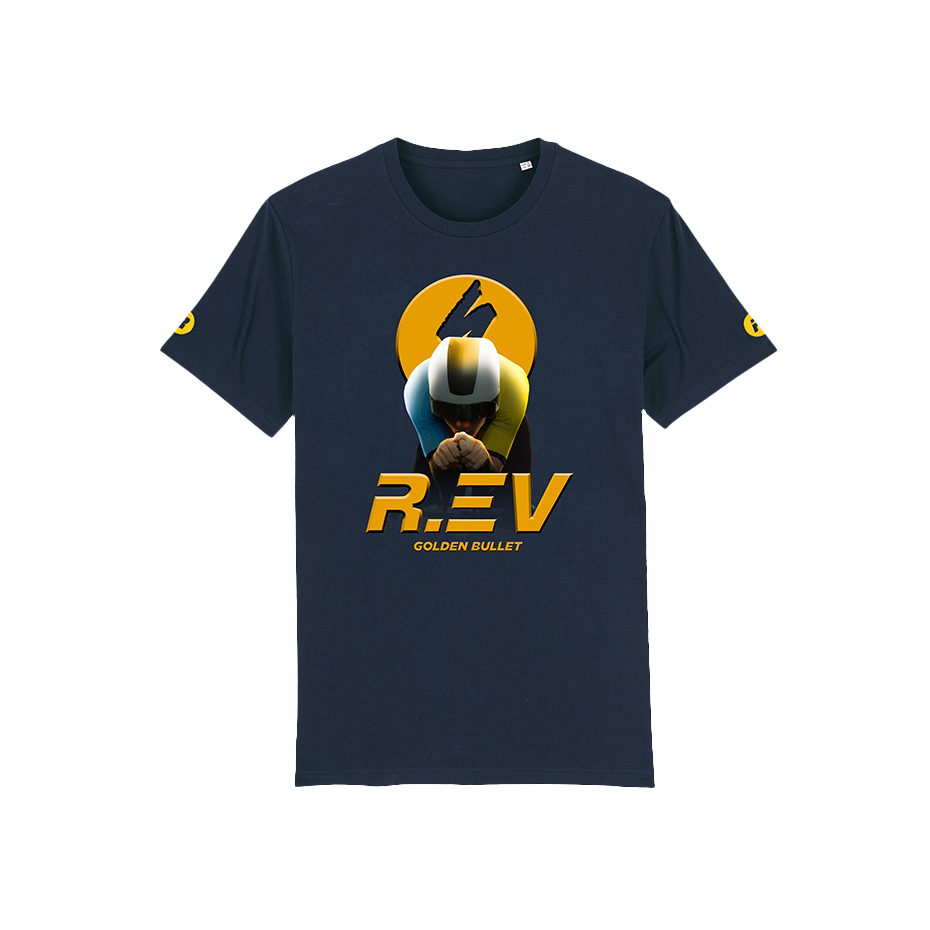 R.EV GOLDEN BULLET T-SHIRT BLUE