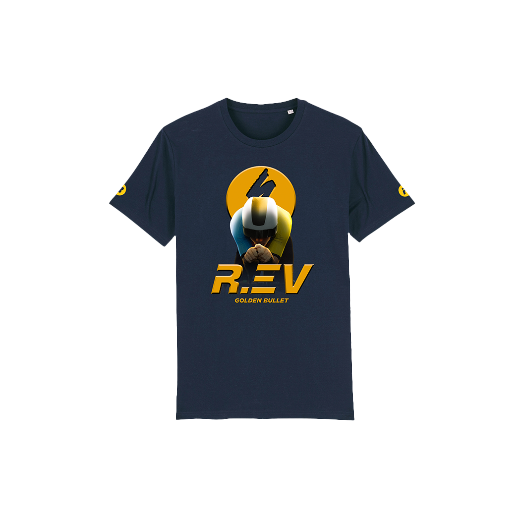 R.EV GOLDEN BULLET T-SHIRT BLUE KIDS