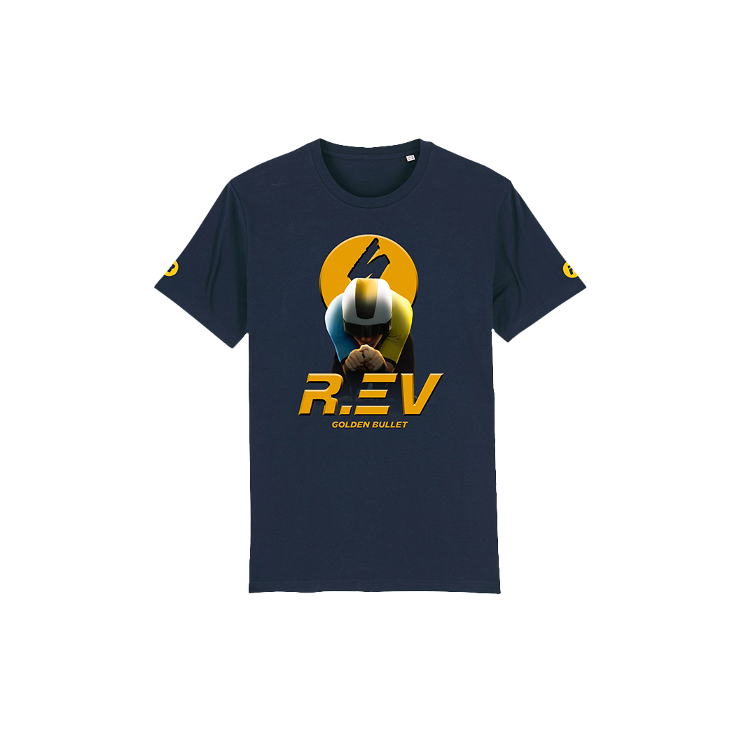 R.EV GOLDEN BULLET T-SHIRT BLUE KIDS