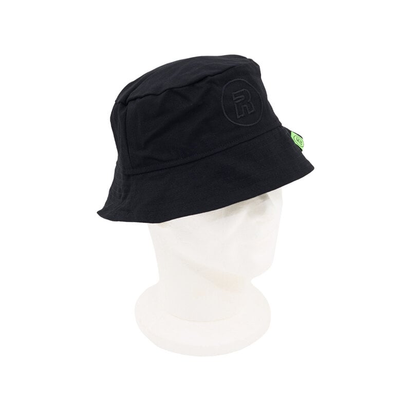 R.EV R-LOGO BUCKET HAT BLACK