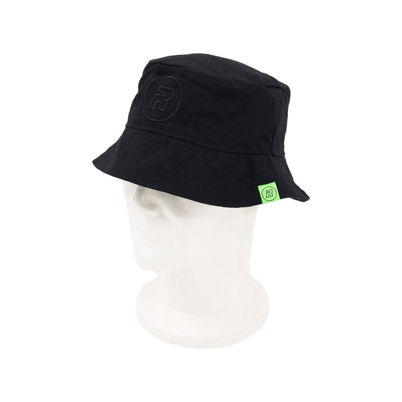 R.EV R-LOGO BUCKET HAT BLACK