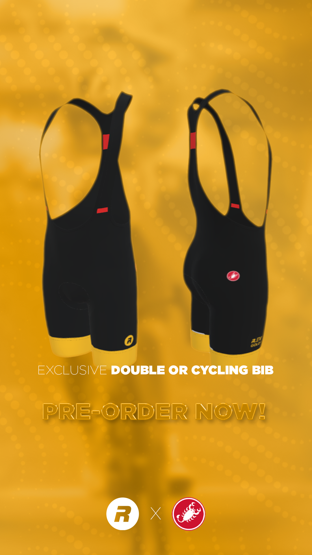 R.EV Cycling pants REV Gold - Castelli