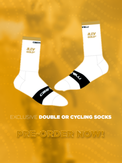 R.EV Chaussette de cyclimse REV Gold x Castelli