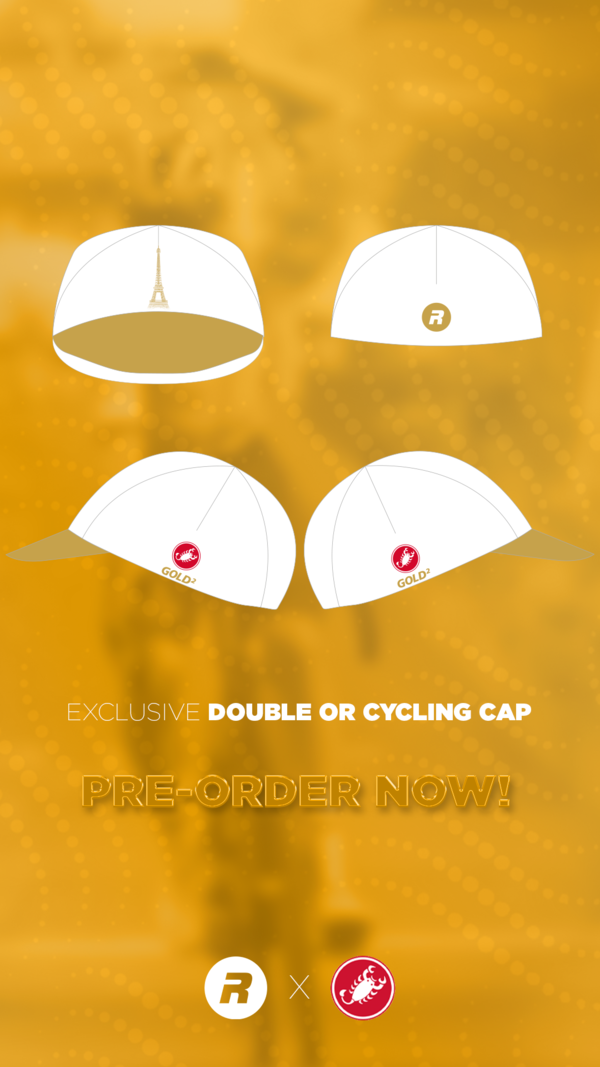 R.EV Casquette de cyclimse REV Gold x Castelli
