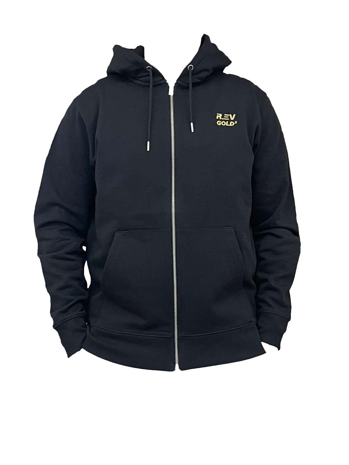 R.EV DOUBLE OR 2024 ZIPPED HOODIE BLACK