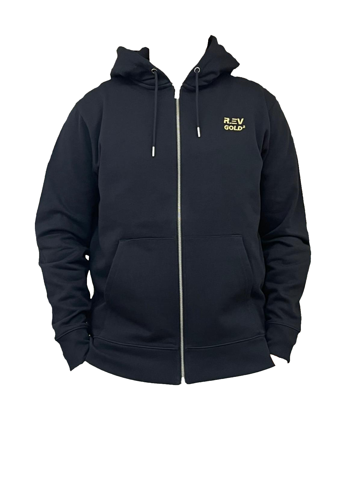 R.EV DOUBLE OR 2024 ZIPPED HOODIE BLACK