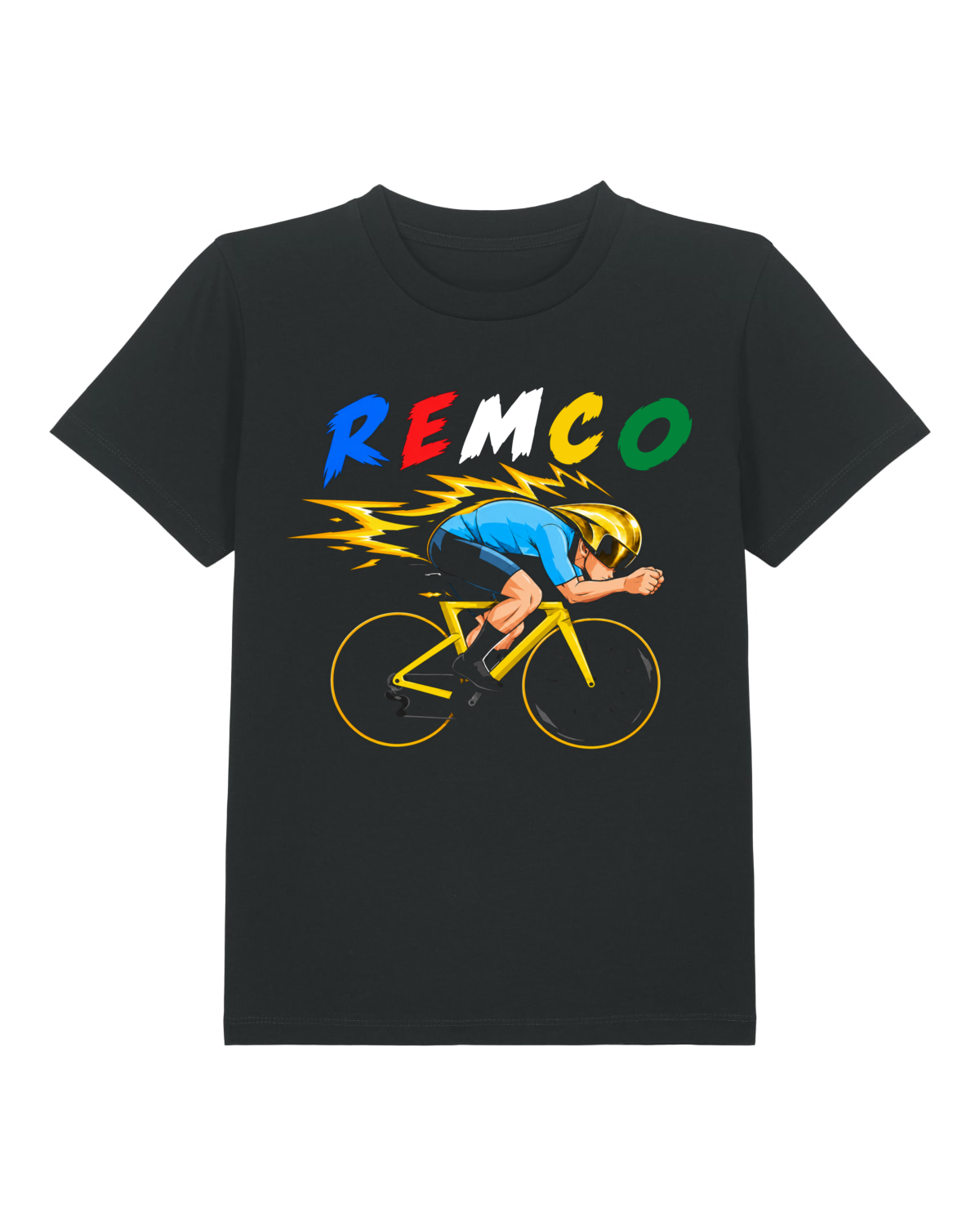 R.EV REMCO MANGA KIDS BLACK TEE