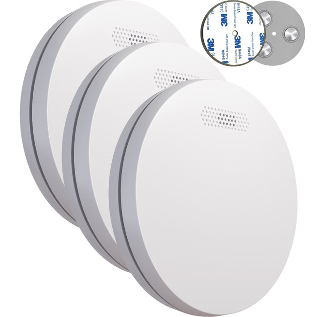 Easeware  ES-1 Rookmelder - Slank design - 10 jaar batterij  3-pack