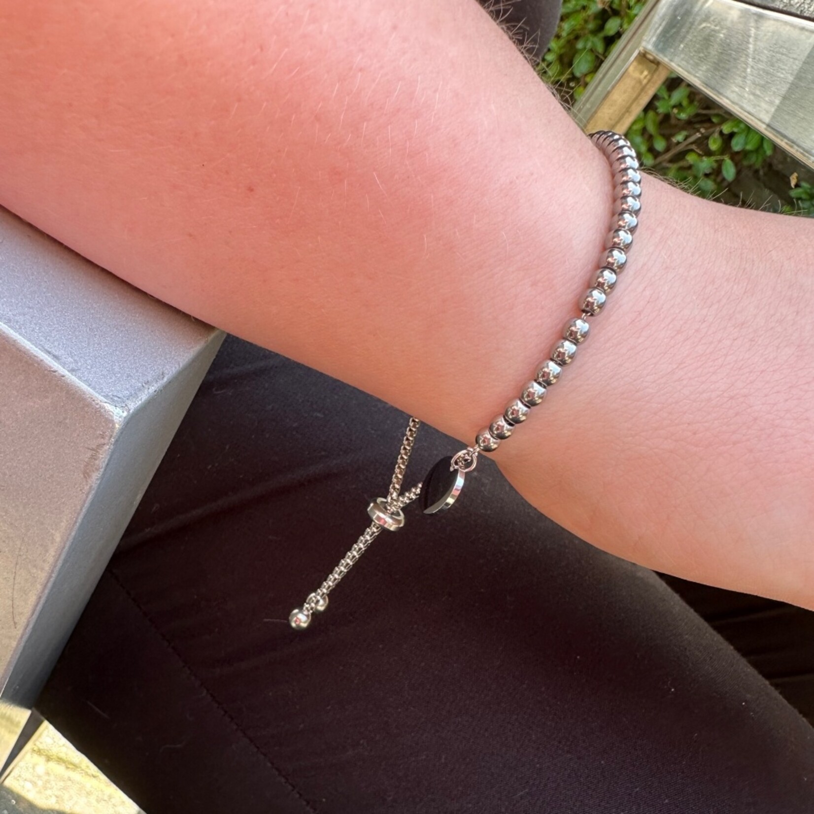 Carriez Stainless steel zilveren bolletjes armband