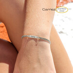 Carriez Naam gourmet armband zilver - stainless steel