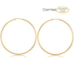 Carriez Gouden  oorringen 50 mm - stainless steel