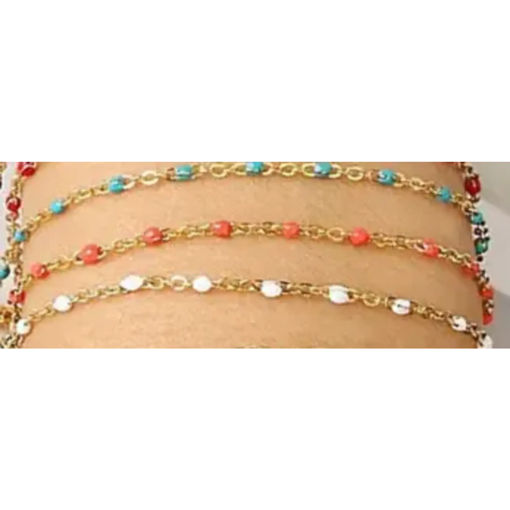 Carriez Retro armbandjes set van 3 goud- stainles steel