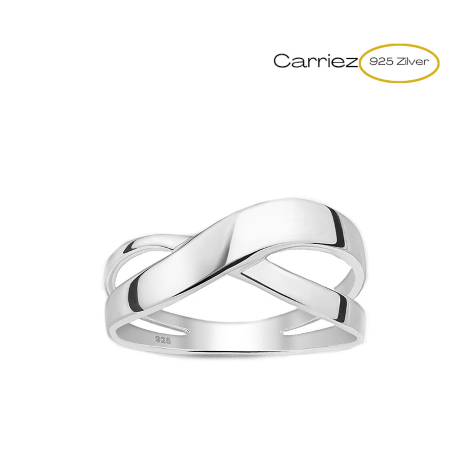 Carriez Double wave ring - 925 zilver
