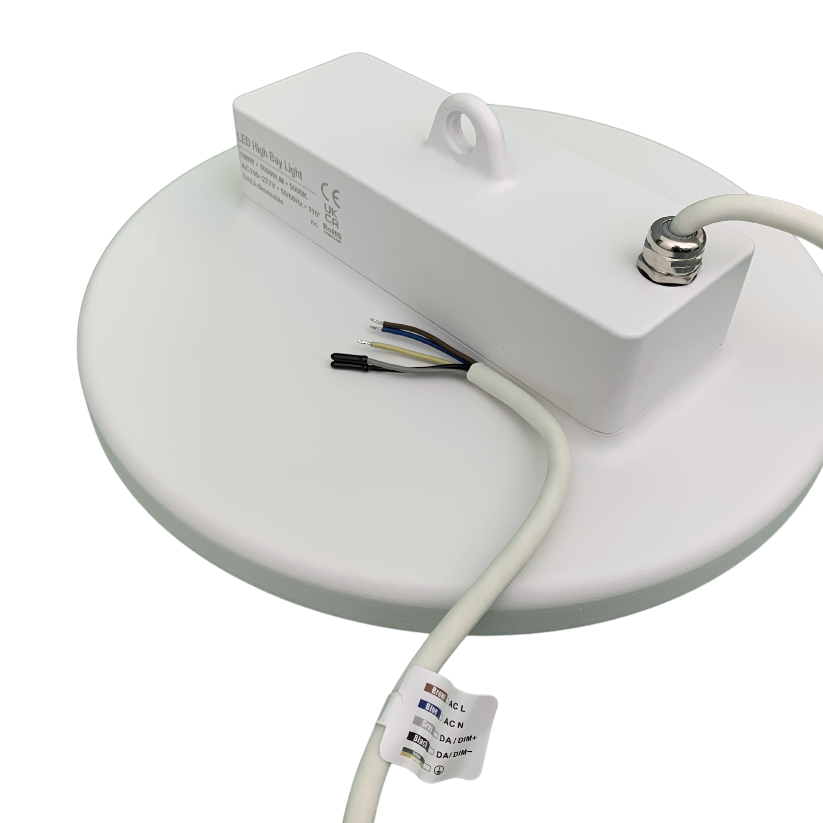 VALUE+ LED HIGH BAY - HOOG COMFORT - WIT - 100W - 5000K - 110⁰ - DALI