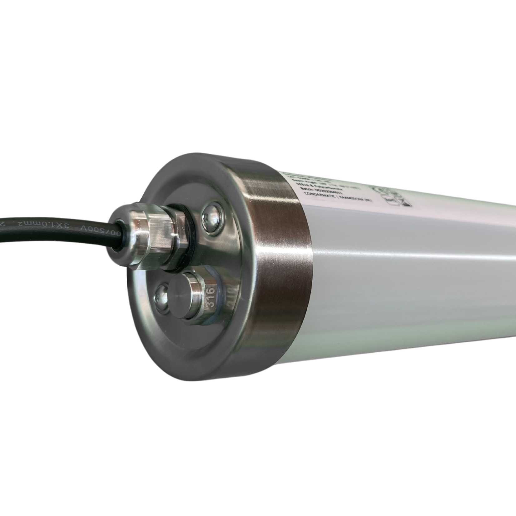 LUMESTRA IP69K HIGH RESISTANCE MARINE – PC – 0,6M. – SINGLE - -40°C tot +70°C