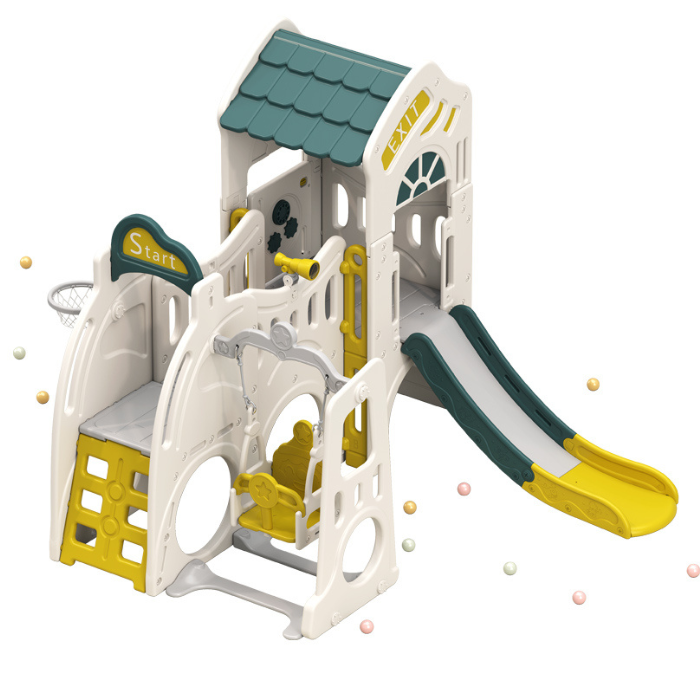 Union-Play Spielhausrutsche mit Schaukel