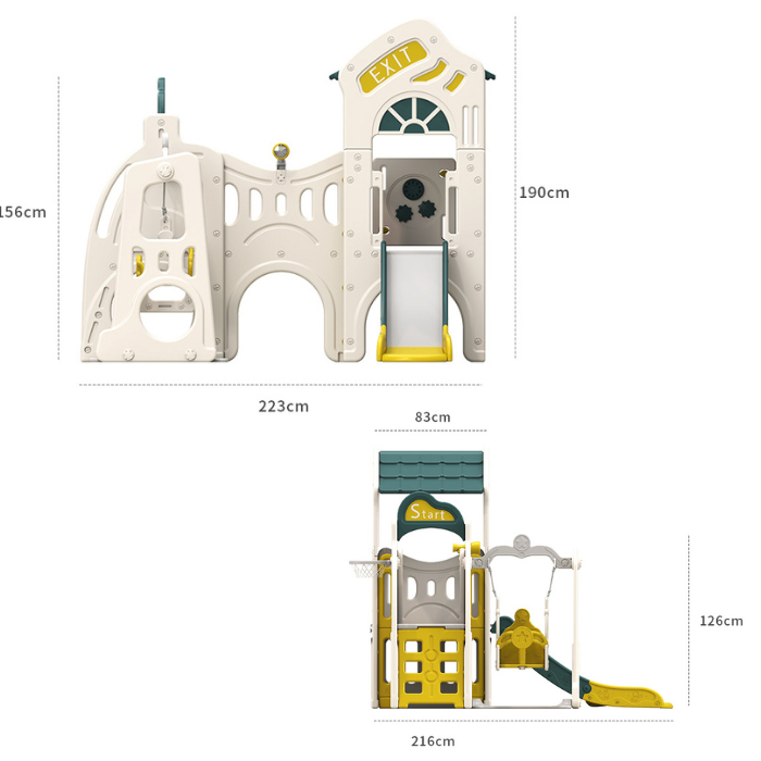 Union-Play Speelhuisje met glijbaan