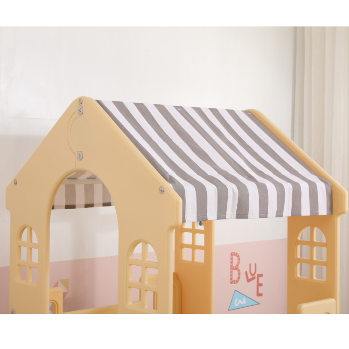 Union-Play Speelhuisje met glijbaan - Blauw