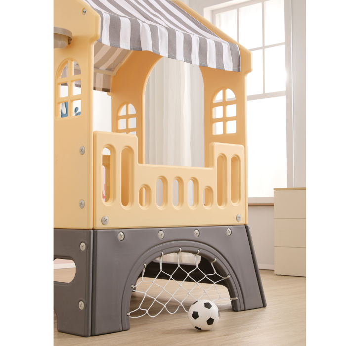 Union-Play Speelhuisje met glijbaan - Blauw