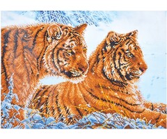 Diamond Painting Tigers In Snow