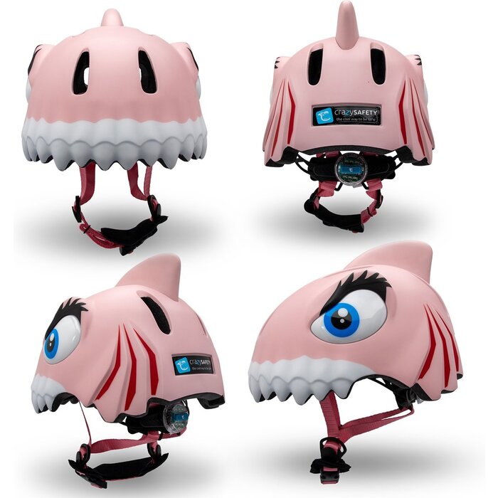 Crazy Safety Children helmet pink shark