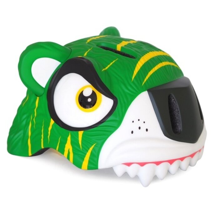 Crazy Safety Kinder Helm - Grüner Tiger