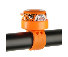 Crazy Safety Fietsbel - oranje tijger