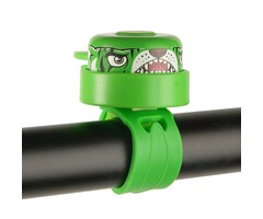 Crazy Safety Bicycle bell - green tiger