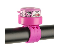 Crazy Safety Fietsbel - roze luipaard