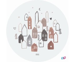 GuGu the Hero GuGu the Hero -  Scandi Town rund 120 cm – Spielmatte