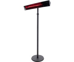 Sunred - Black - Standing model - Patio heater - Infrared radiation - 2000 W
