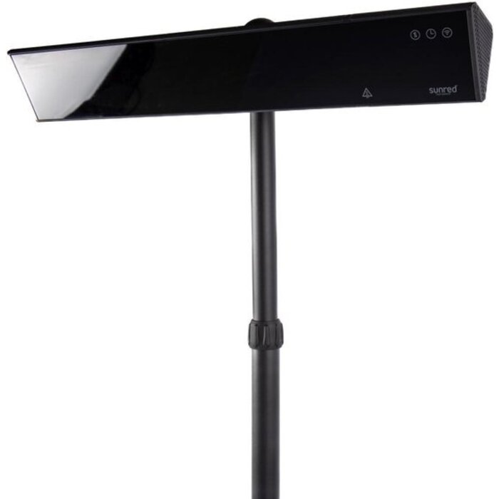 Sunred - Schwarz - Standmodell - Terrassenheizer - Infrarotstrahlung - 2000 W